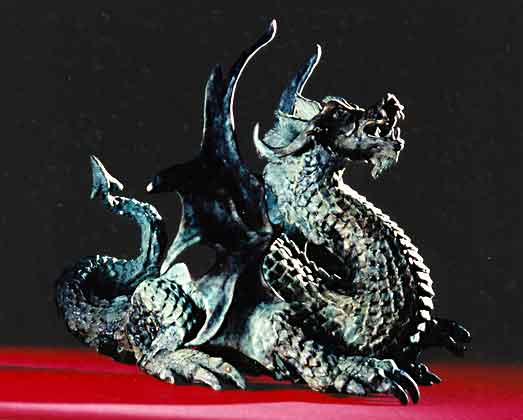 Bronze Dragon, side view.